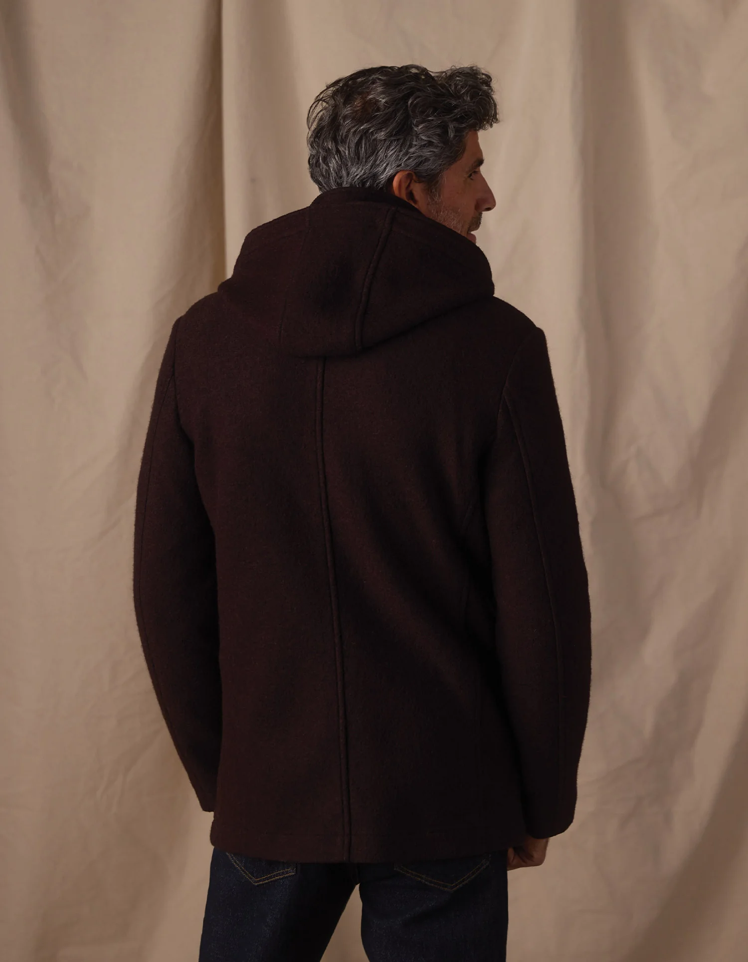 Balboa City Peacoat in Midnight Brown - Image 5