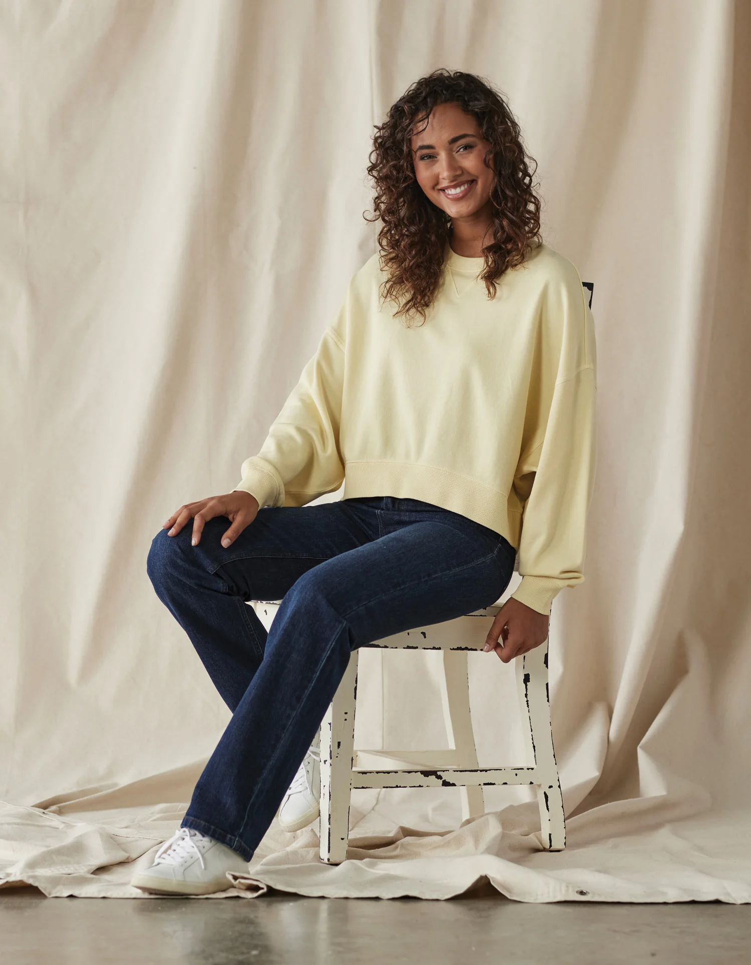 Cole Terry Vintage Crewneck in Sunglow - Image 5
