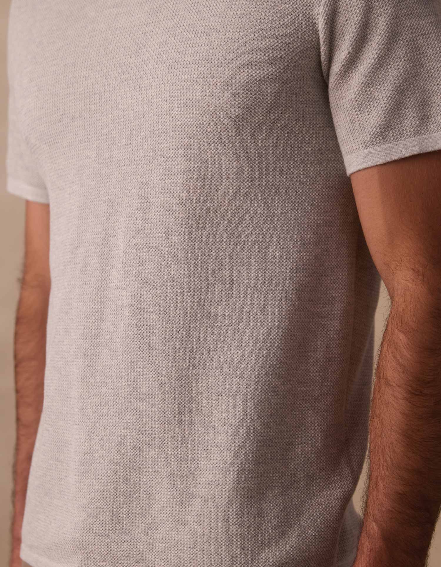 Driftknit Sweater Tee in Stone - Image 5