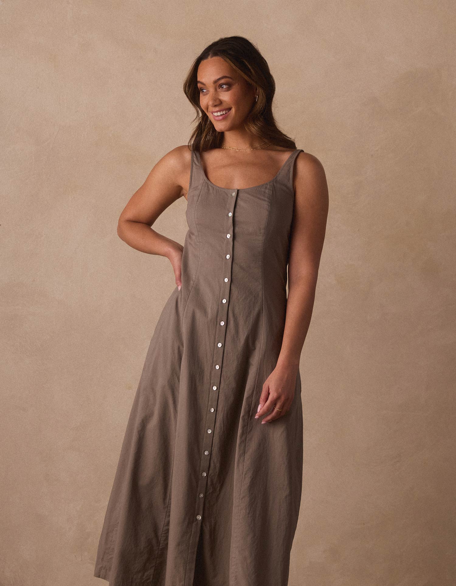 Eleanor Dress in Moss - Image 2