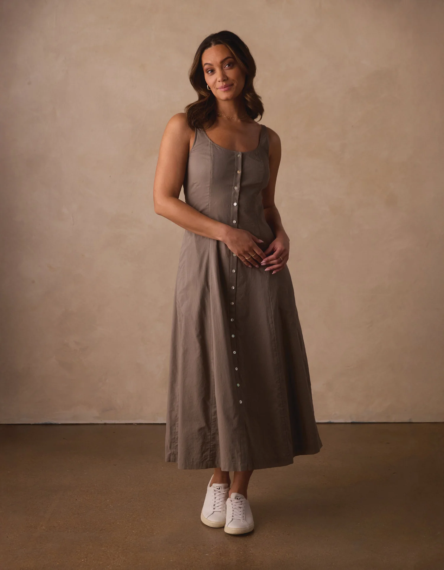 Eleanor Dress in Moss - Image 3