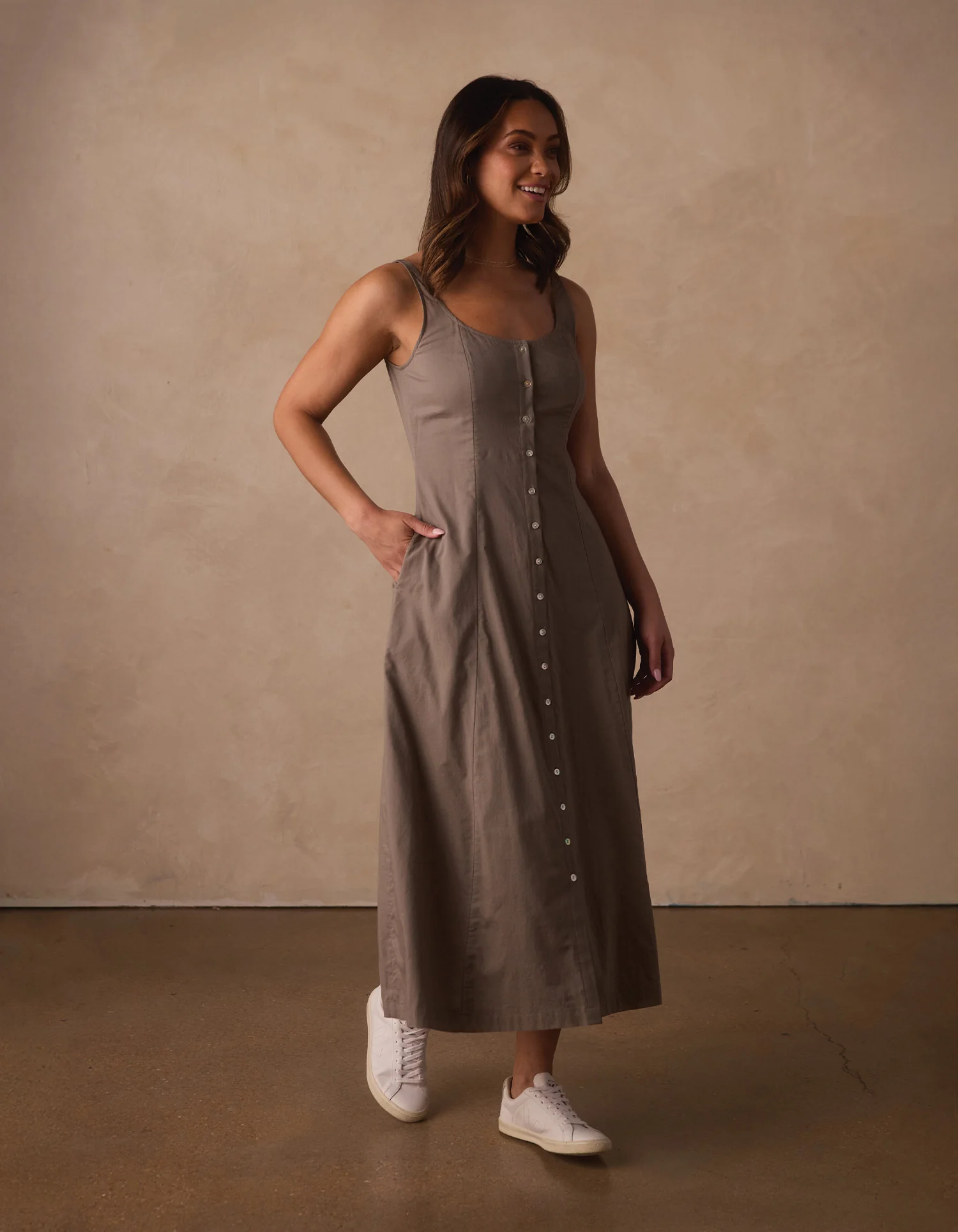 Eleanor Dress in Moss - Image 4