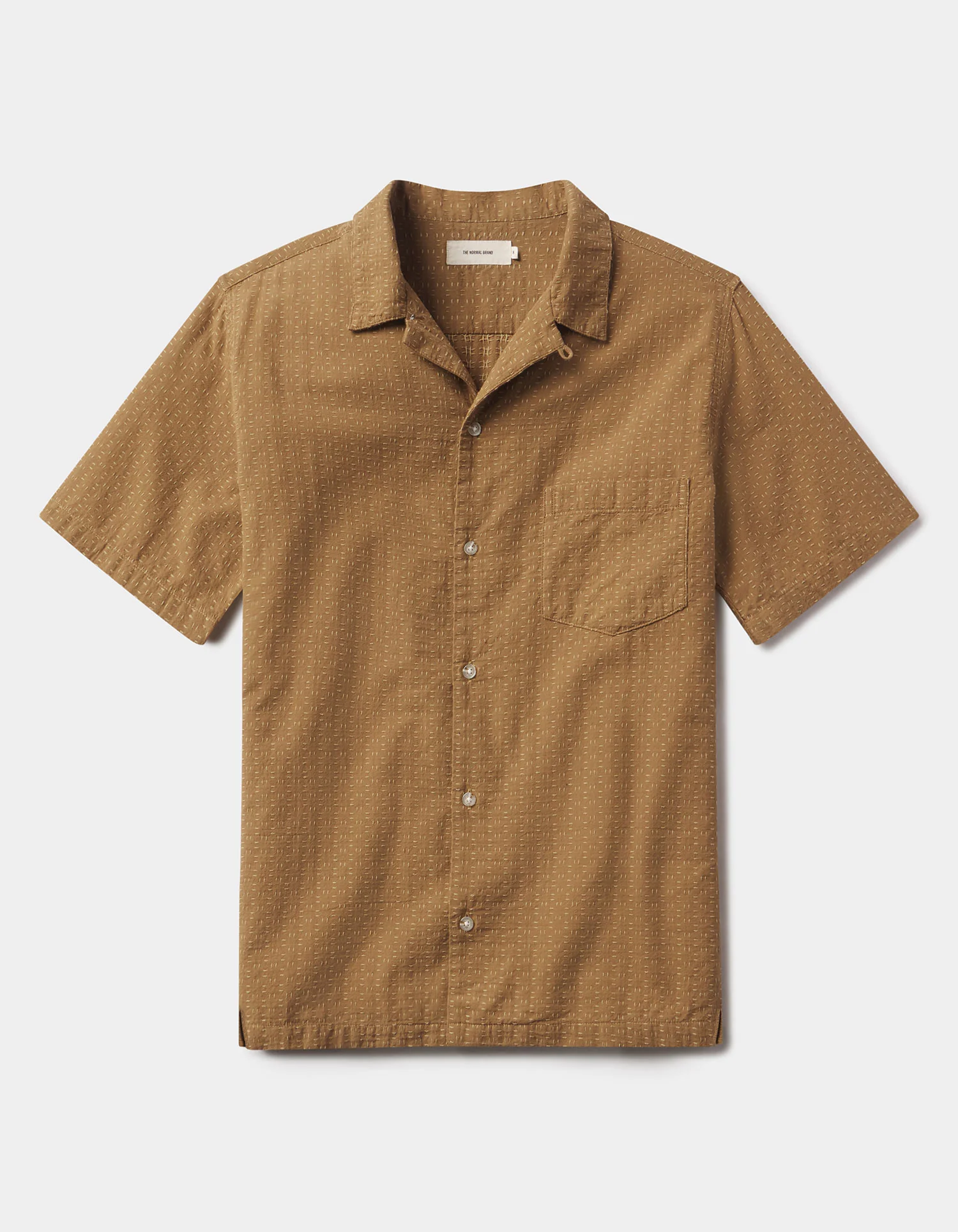 Freshwater Resort Shirt in Dark Khaki - Image 6