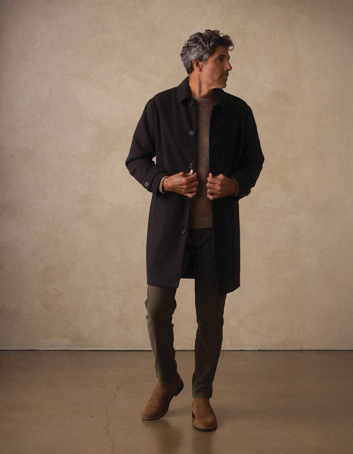 Henry Topcoat in Brown Houndstooth - Image 4