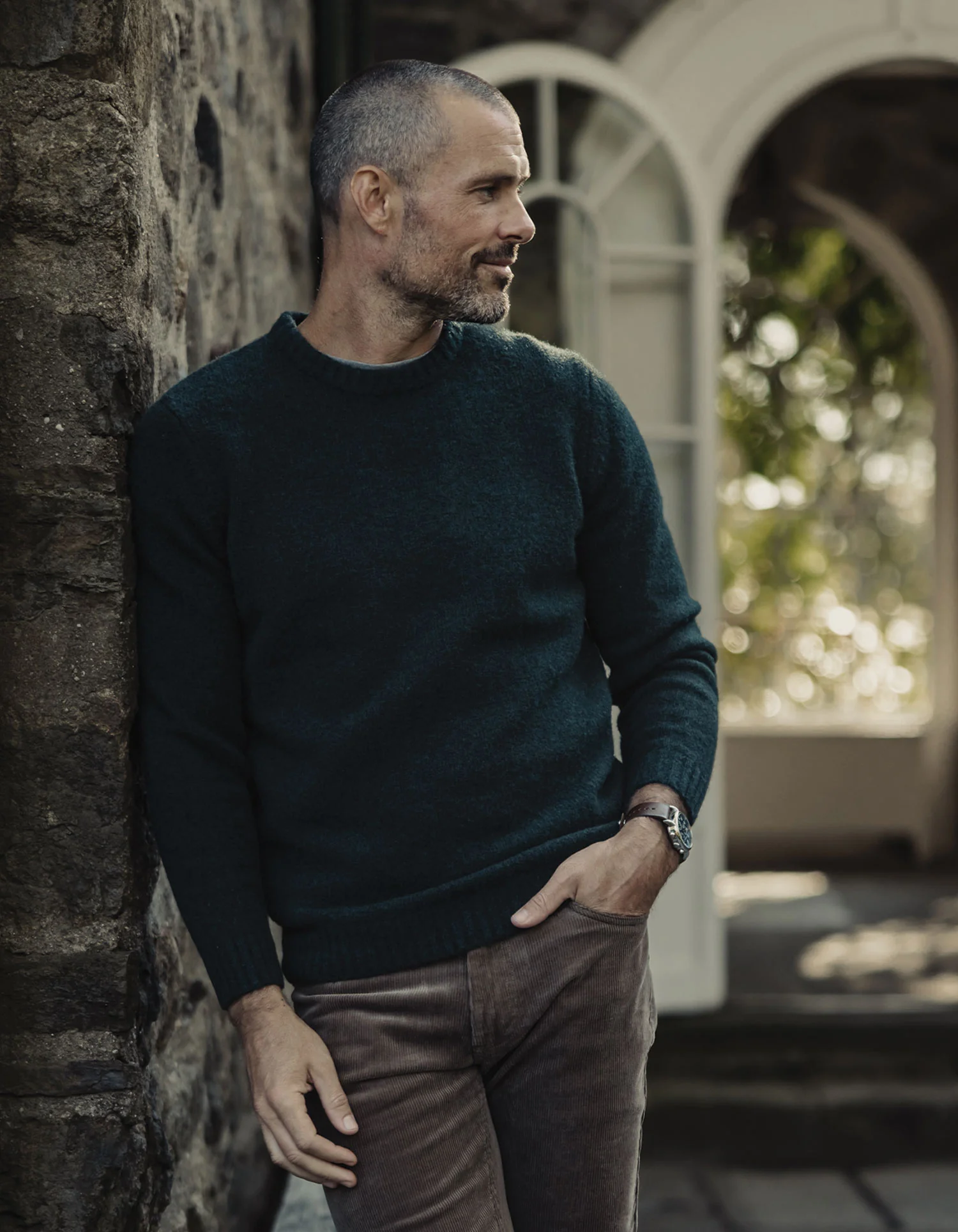 Homebound Crewneck Sweater in Dark Sea - Image 2