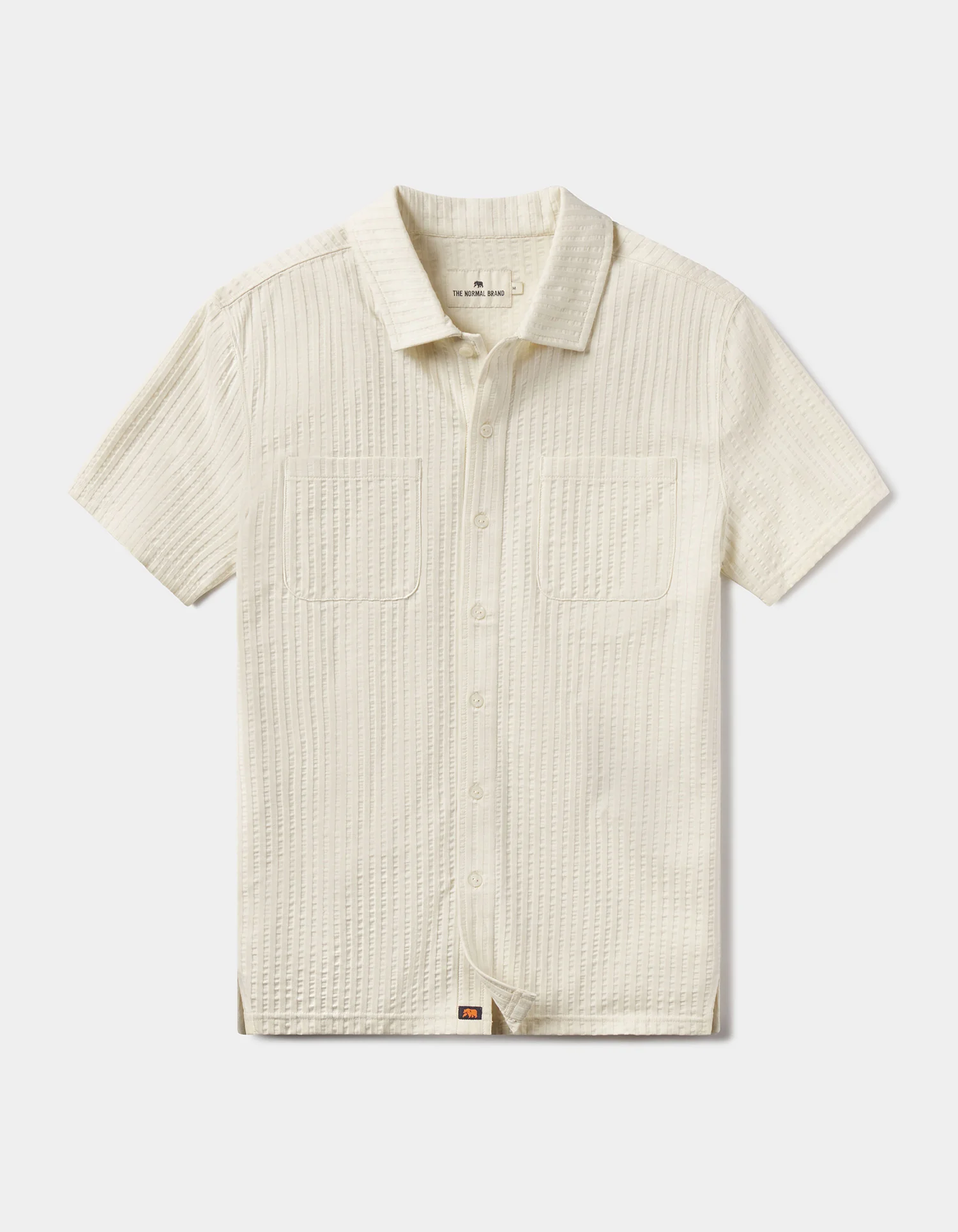 Knit Getaway Button Up in Stone - Image 2