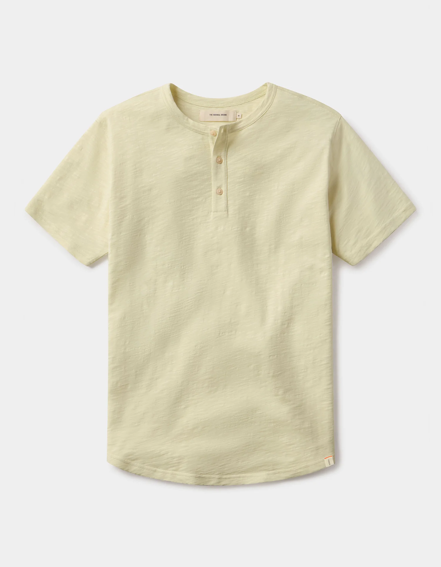 Vintage Slub Henley in Pear Sorbet - Image 2