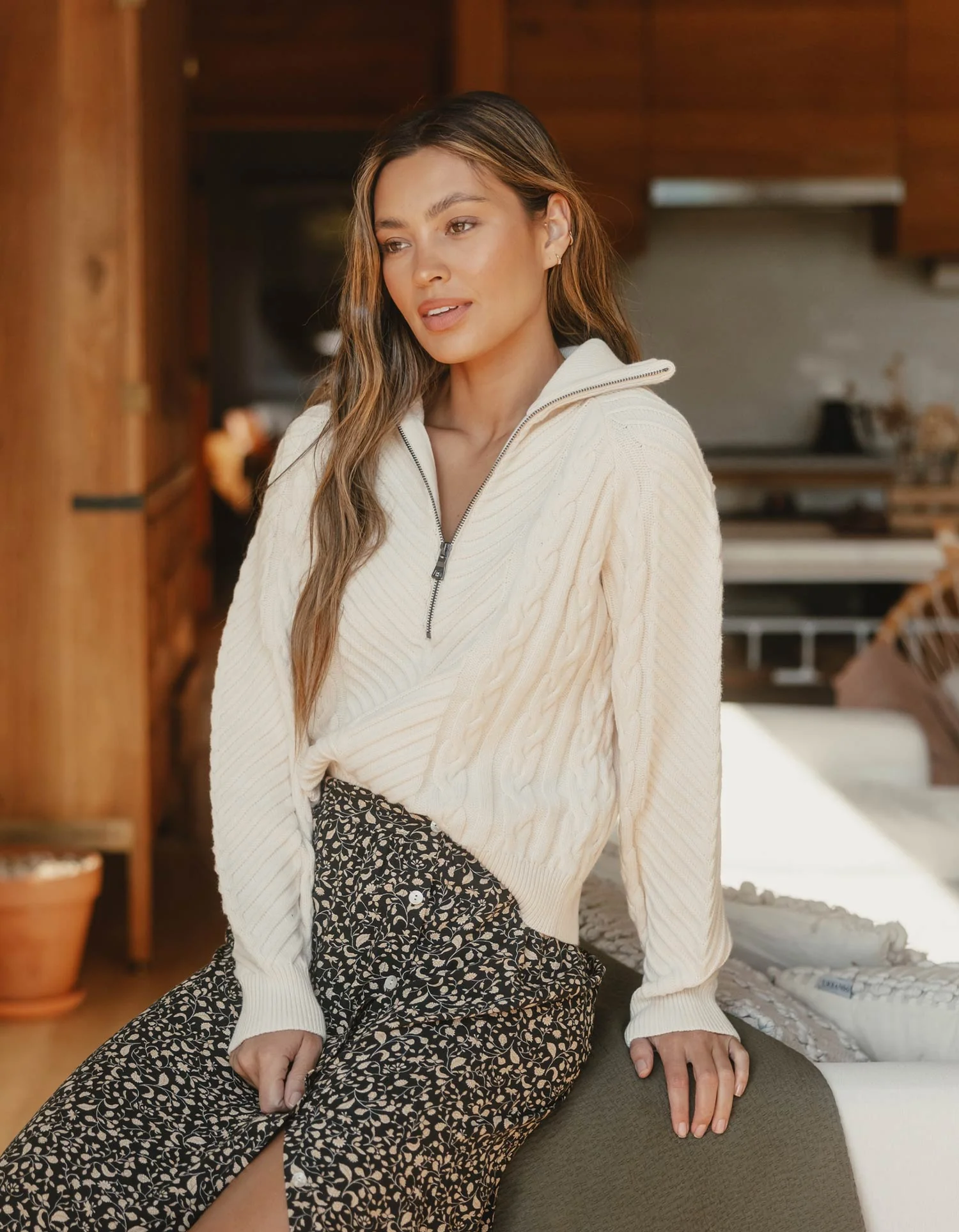 Lola Quarter Zip Sweater - Image 2