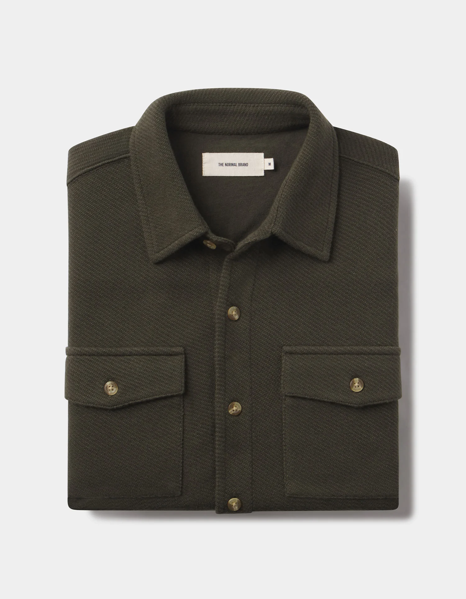 Looped Terry Button Up in Alpine