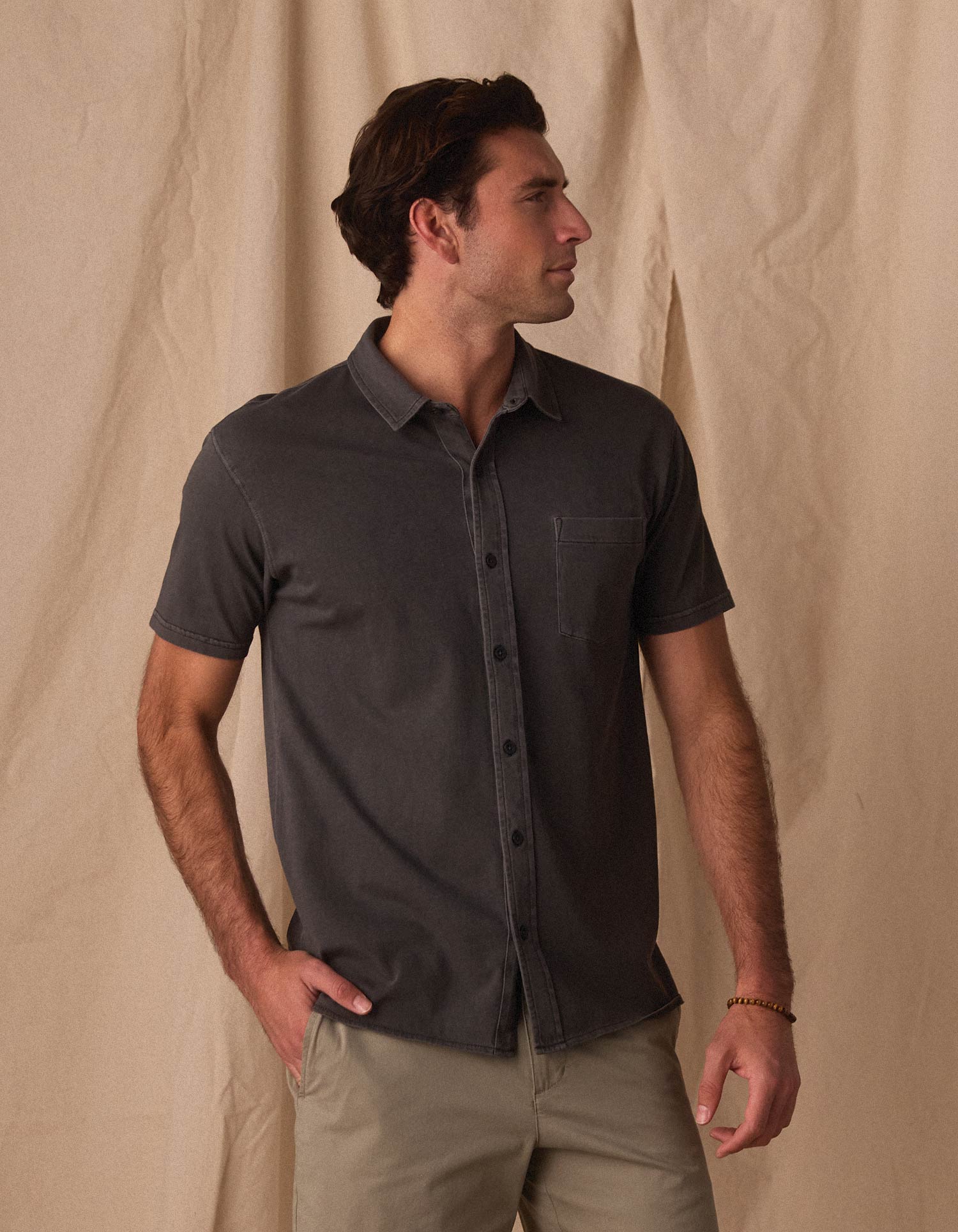 Normal Jersey Button Up in Shadow - Image 3
