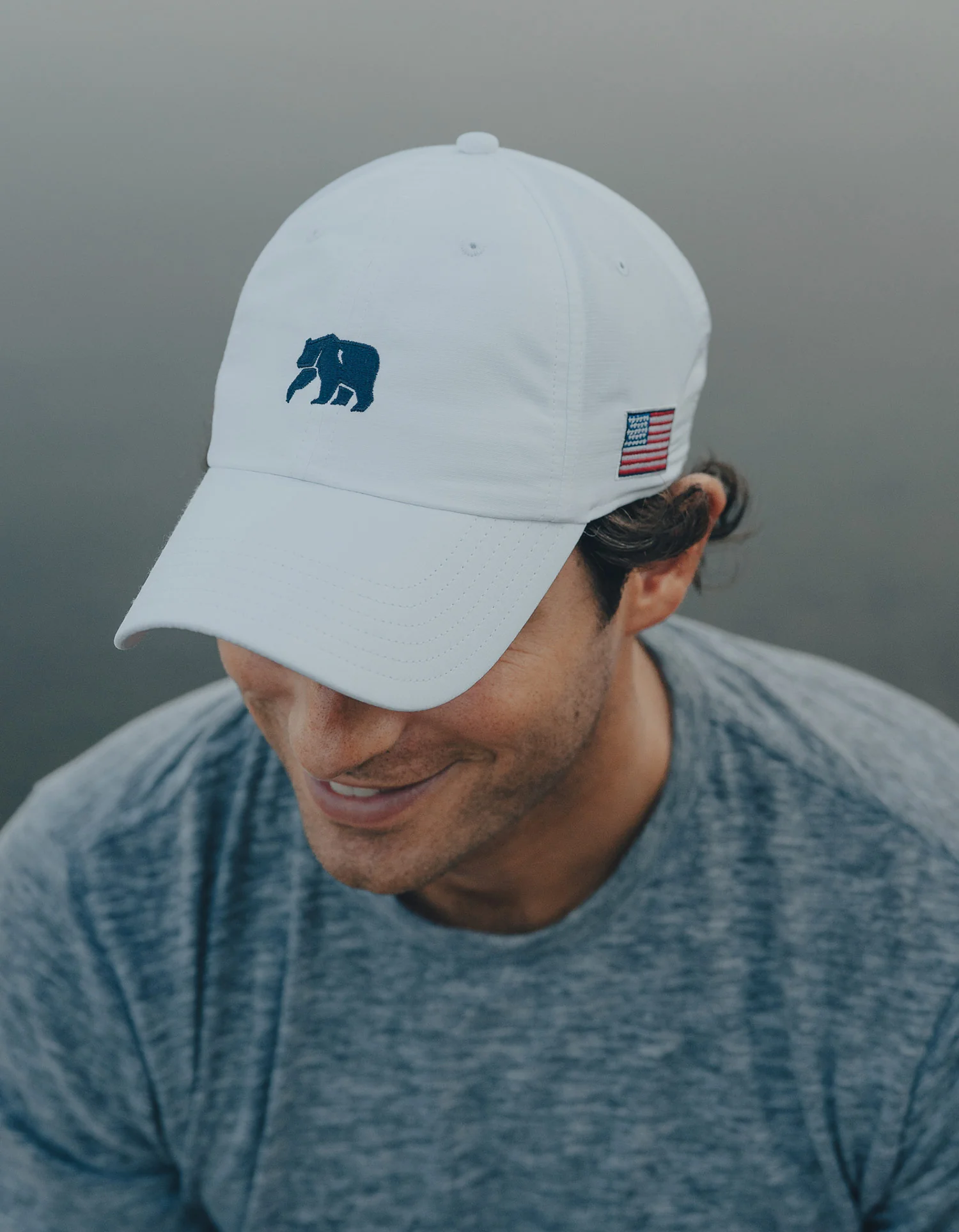 Patriotic Performance Cap in White - Image 3