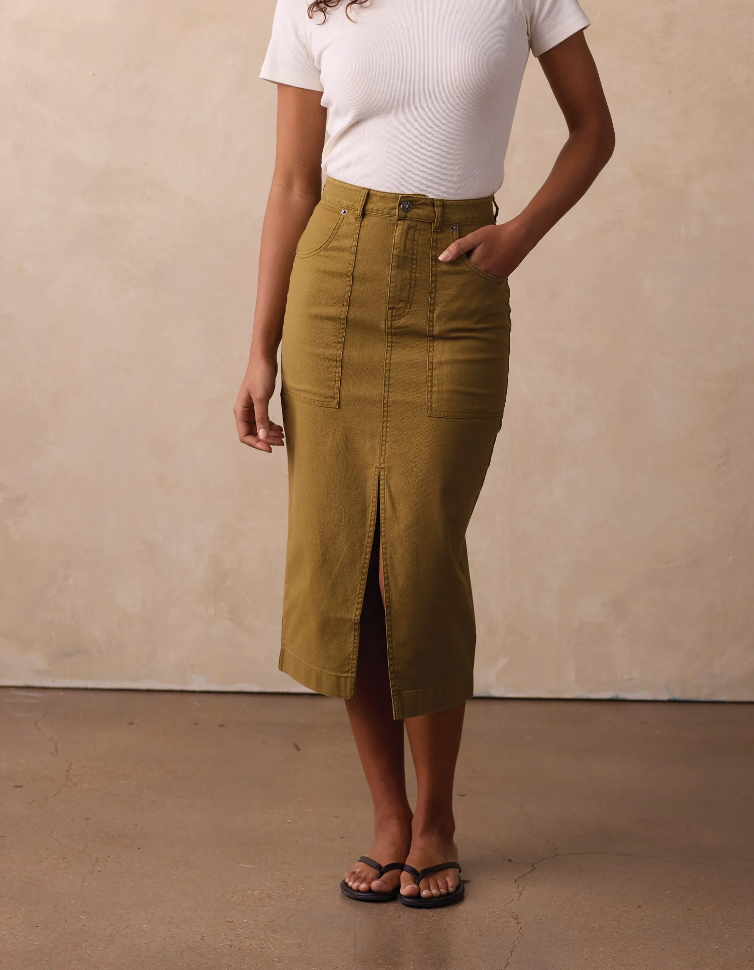 Scout Canvas Shipyard Skirt in Tobacco - Image 2