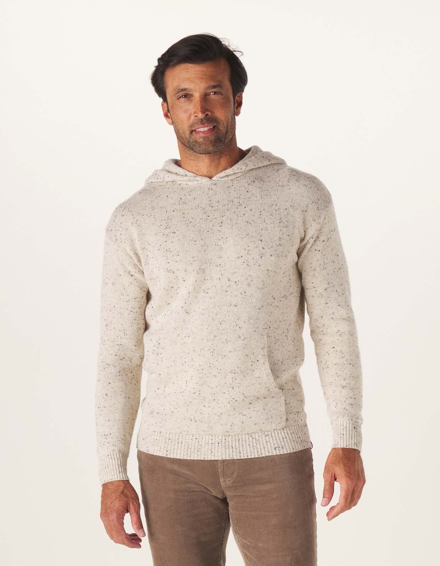 Seawool Nep Hoodie in Cream - Image 3