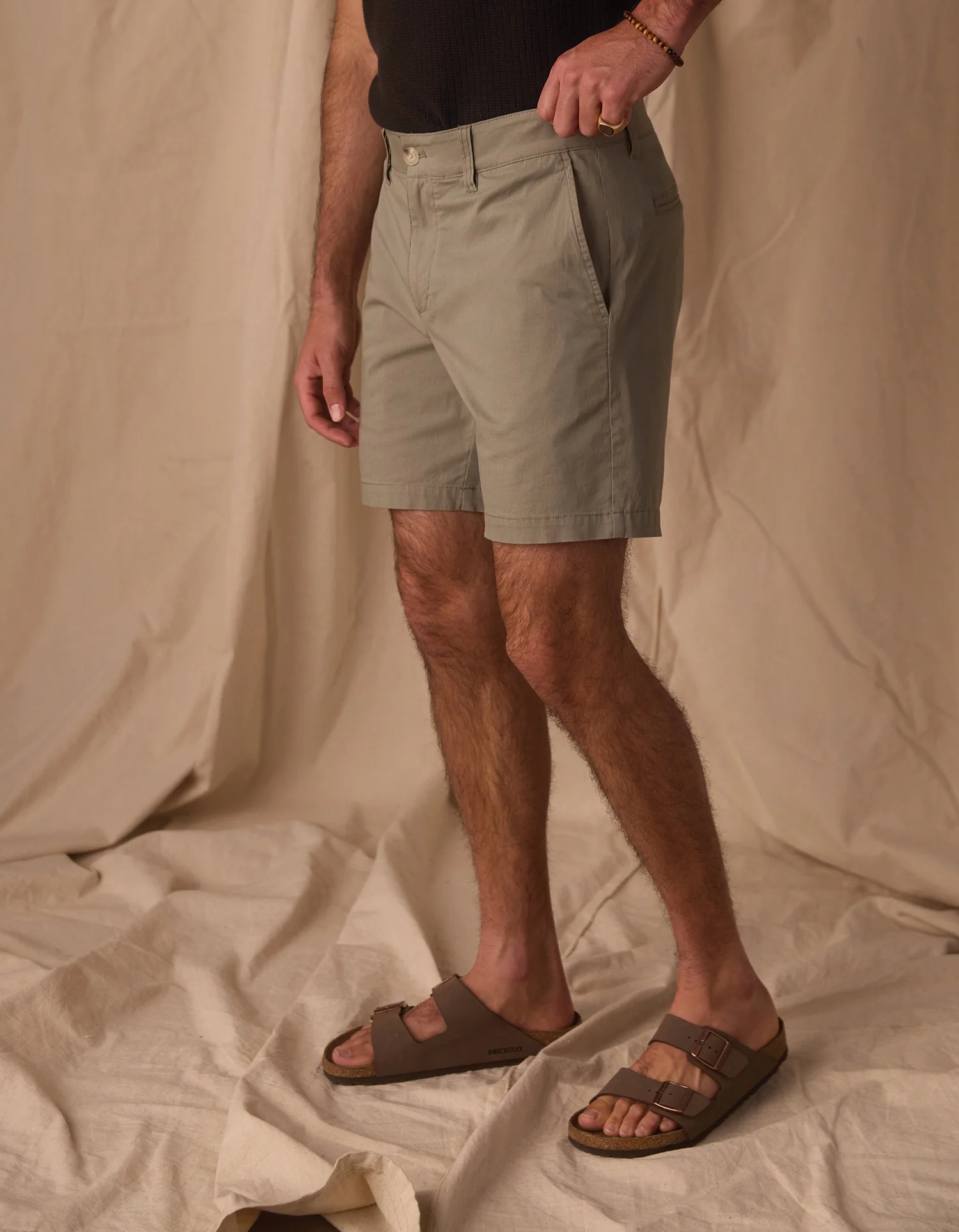 Stretch Chino Short in Moss - Image 5