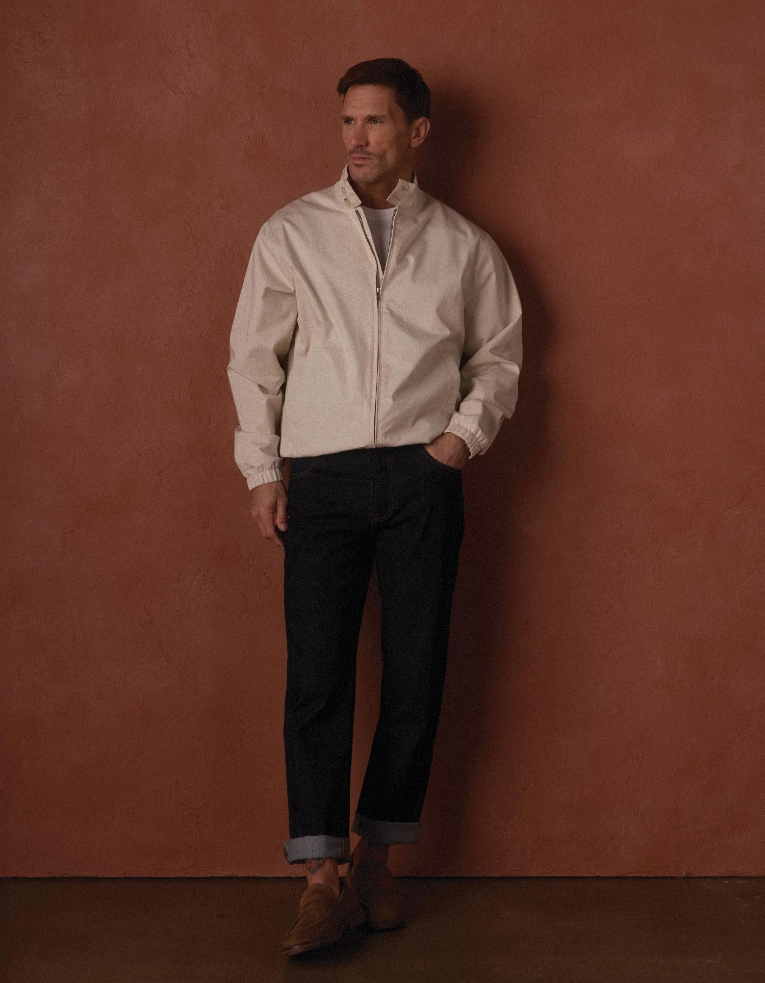The Harrington Jacket in Light Khaki - Image 5