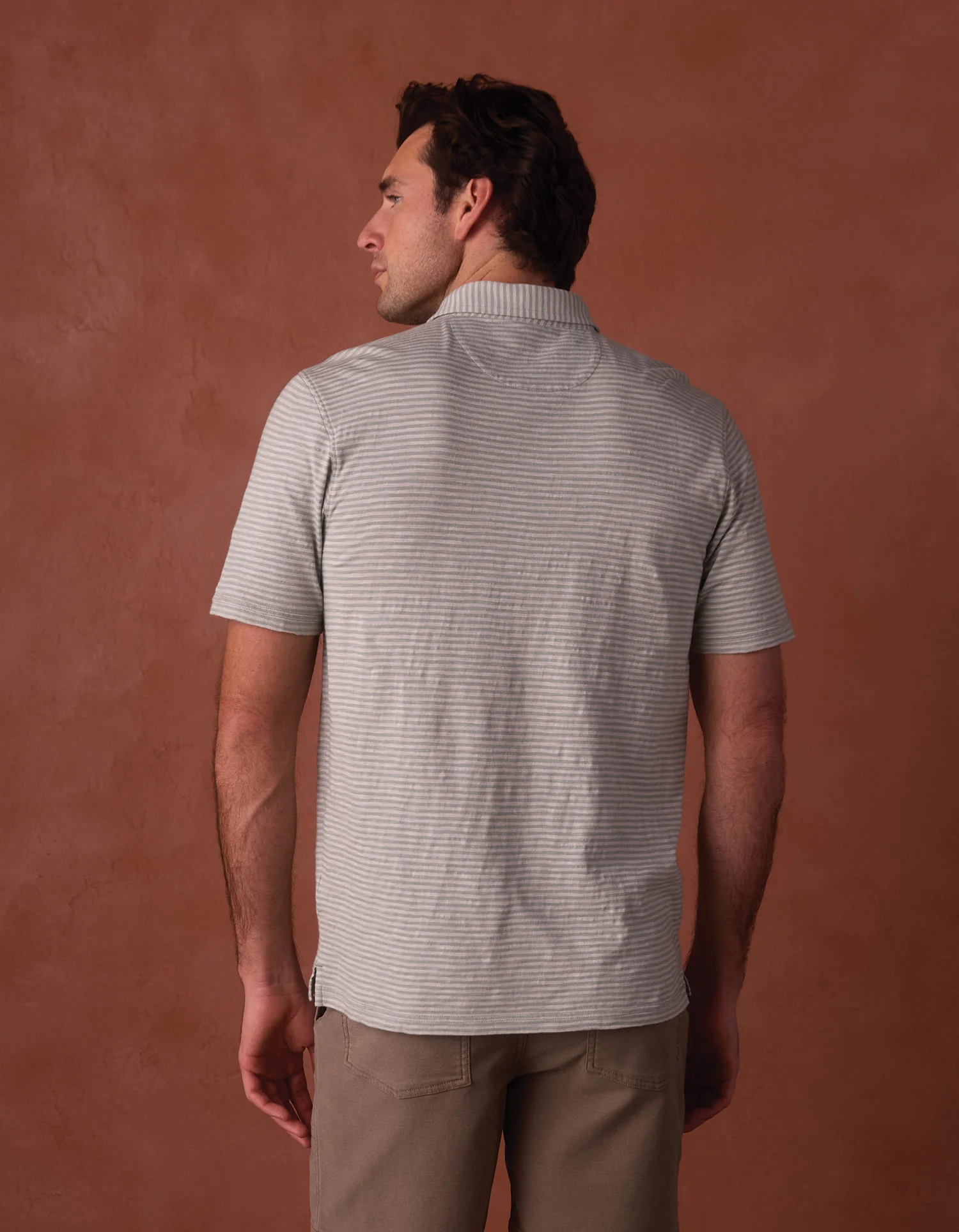 Vintage Slub Pocket Polo in Sea Glass Stripe - Image 6