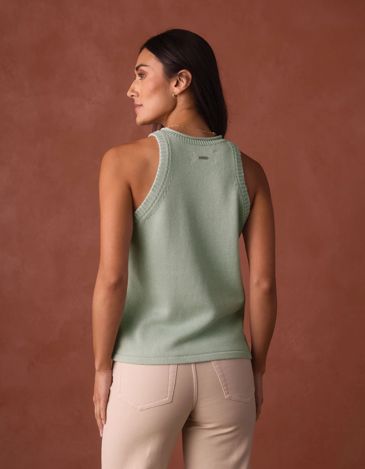 Wanderlust Hi-Neck Tank in Sea Glass - Image 2