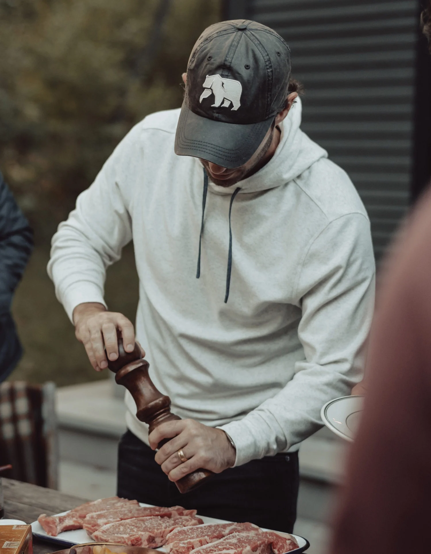 Waxed Canvas Cap in Brown - Image 2